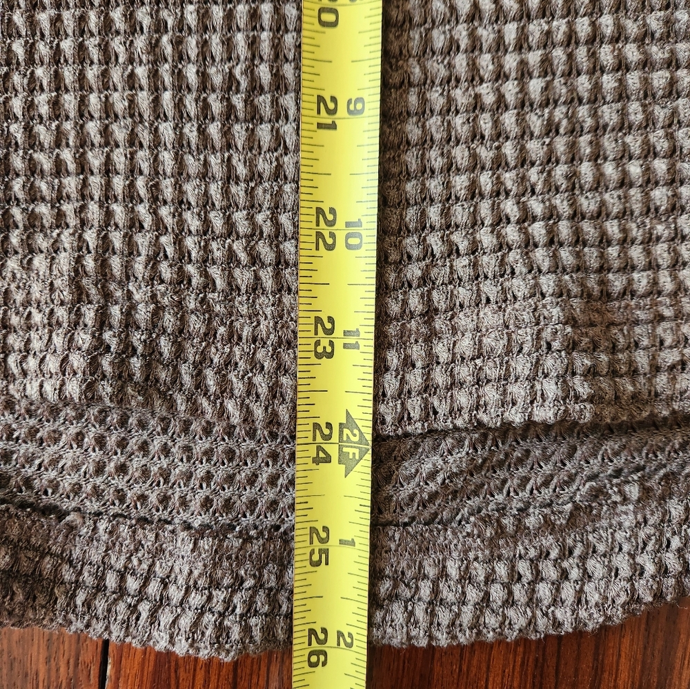 Mustard Seed Women's Lightweight Open Weave Sweater, Brown - Picture 10 of 10